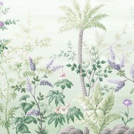 Настенное панно "Southern Scenery" арт.ETD1 005, коллекция Etude с изображением тропических растений и цветов, заказать онлайн